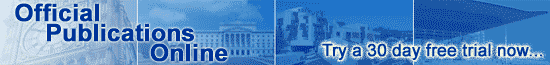 Official Publications Online - the subscription service from TSO