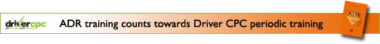 ADR training counts towards Driver CPC periodic training