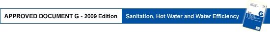 The Building Regulations 2000: Approved Document G - 2009 Edition - Sanitation, Hot Water and Water Efficiency. Available for pre-order now...