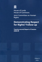 Demonstrating Respect for Rights? Follow-up (HL Paper 141 / HC 522) Demonstrating Respect for Rights? Follow-up (HL Paper 141 / HC 522)