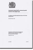 Saving the Royal Mail's Universal Postal Service in the Digital Age: An Update of the 2008 Independent Review of the Postal Services Sector: Cm.7937