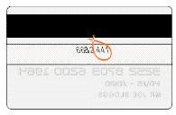 Credit/debit card security code