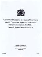 Government response to House of Commons - Front