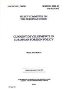 Current developments in European foreign - Front