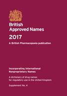 British Approved Names 2017: Supplement No. 4 - Front